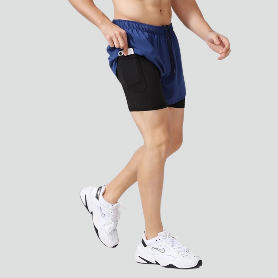 Short de running de compresión para hombre