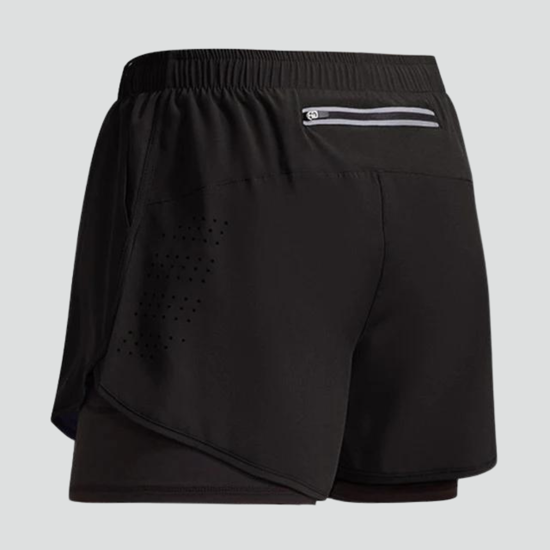 Short de running de compresión para hombre